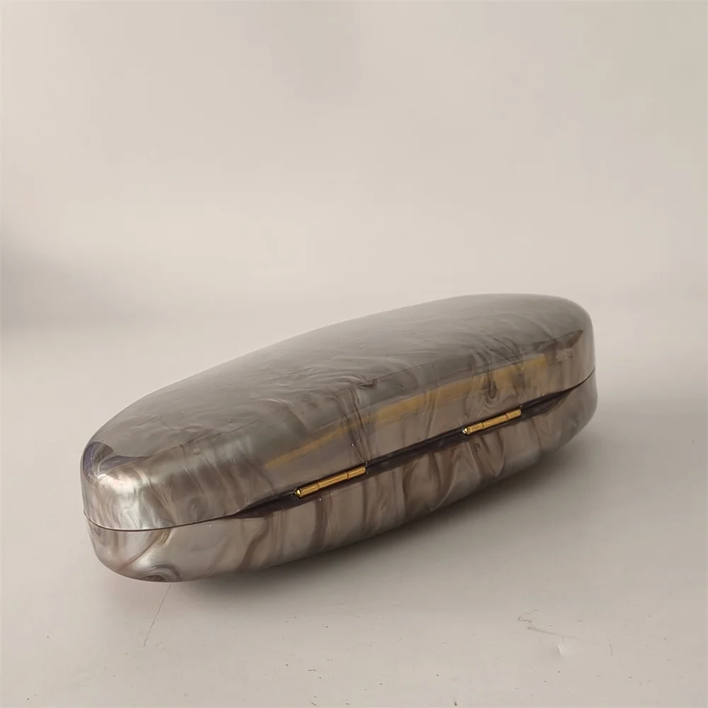 Marbre gris bonbons Vintage perle pochette de luxe Resort soirée acrylique embrayages mariage bal pochette boîte de fête pochette Pro sacs à main