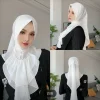 couvre tête hijab pour filles musulmanes, pratique, instantané et facile, vêtements musulmans