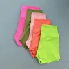 sexy couleur unie femmes fitness sport court taille haute athlétique yoga jambe courte cyclisme entraînement complet jogging squat preuve
