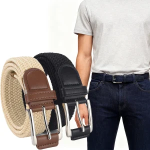 Ceinture tressée Simple pour hommes, tendance, sport de plein air, accessoires pour vêtements décontractés, vente en gros