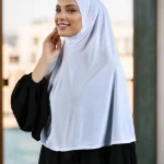 Hijab en Coton et Chanvre pour Femme Musulmane, Longue Écharpe Islamique de Couleur Unie, Enveloppante, Couverture Complète