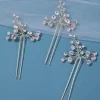 ornements de cheveux en perles pour femmes, épingles à cheveux simples faites à la main, bâton à clip, couvre chef de mariée, accessoires pour cheveux de mariage, ensemble de trois pièces