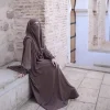 eid djellaba hijab abaya ramadan femmes musulmanes robe de prière turquie caftan robe khimar jalabiya islam vêtements arabe caftan robe