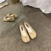 chaussures de style japonais tabi ninja pour femmes, chaussures plates en cuir confortables, mocassins fendus, mocassins en jean mary, chaussures de ballerine pour dames