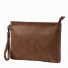 pochette en cuir de cheval vintage pour hommes, pocommuniste d'affaires de luxe, sac à main, sac enveloppe pour ipad, elin, 2022