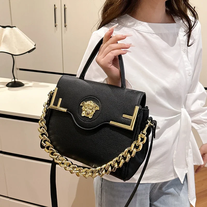 Sac à main en cuir pour femmes, fourre-tout de luxe élégant, fourre-tout de styliste, sac à bandoulière pour un Look quotidien attrayant