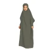 ramadan eid enfants musulmans filles abaya dubaï solide longue caftan abaya enfant robe de prière turquie islam jilbab robe vêtements pour cadeau