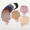 chapeau turban musulman en coton doux pour femme, casquettes hijab intérieures, sous écharpe islamique, bonnet indien, enveloppement de sauna, nouveau