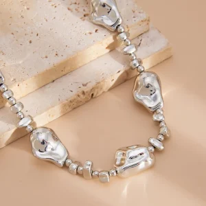 Collier irrégulier élégant, collier vintage de fête et de mariage, accessoire de bijoux à la mode, cadeau