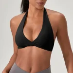 Soutien-gorge de sport de Yoga pour femmes, col licou, avec dos élégant, Sexy pour la course, le Fitness