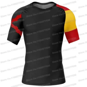 Maillot de surf de compromis espagnol, Espagne, Tercios, Rash Guards, MMA, BJJ, chemises de patinage Y-Beach, T-shirt d&rsquo;eau d&rsquo;été, maillots de bain, 2024