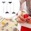 Épingles de couture à broderie patchwork, accessoires de couture chauve souris d'halloween, outils de décoration à faire soi même, 50/100 pièces