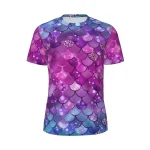 Étincelle paillettes échelle t-shirt Girly sirène Hip Hop vêtements de sport T-Shirts manches courtes séchage rapide hauts été surdimensionné haut T-Shirts