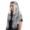 voile de maille d'église catholique pour les femmes, couvre chef de broderie, voile de mantille en dentelle de chapelle espagnole