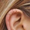 boucles d'oreilles en strass pour femmes, décor exquis, manchette d'oreille, nouvelle collection été 2022, bijoux cadeau de noël