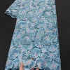 tissu guipure africain en dentelle de voile suisse, cordon brodé original, respectueux de la peau, tissu de célébration utilisé pour la robe abaya de dubaï