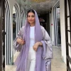 abaya robe kimono de luxe pour femmes musulmanes, manteau ouvert eid, dubaï, chauve souris, robes modestes, vêtements islamiques, kebaya, 2024