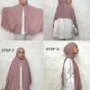 hijabs en jersey instantané pour femmes, écharpe de cou, en coton, pour femmes, bandana, musulman, ramadan