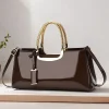 sac à main à bandoulière en cuir pu brillant pour femmes, pochette de mariage, sac de soirée de mariée