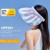 chapeau de soleil de sport respirant à visière florale, protection uv, doux pour femmes, chapeau seau à grand bord de style coréen pour l'été