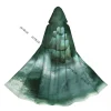 cape à capuche unisexe avec capuche, vieille navire en tempête de tonnerre, œuvre d'art numérique, cape d'aventure fantaisie, cape de sorcière, costume de cosplay