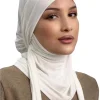 Femmes musulmanes Amira sous-écharpe écharpe instantanée Jersey Hijab foulard islamique Bonnet tirer sur la tête enveloppement cravate arrière tête cou couverture chapeau