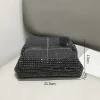pochette de luxe en strass pour femmes, sac à poignée, sac à bandoulière, sac de soirée, sac de banquet