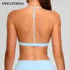 Soutien-gorge de sport respirant pour femme, haut de fitness, soutien-gorge push-up, dos nu, sous-vêtements de yoga, course à pied, entraînement, vêtements de sport