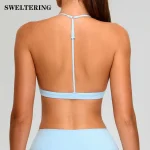Soutien-gorge de sport respirant pour femme, haut de fitness, soutien-gorge push-up, dos nu, sous-vêtements de yoga, course à pied, entraînement, vêtements de sport