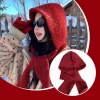 Écharpe à capuche tricotée, chapeau doux, chaud, confortable, coupe vent pour la marche, le shopping, garde les oreilles au chaud pour les anniversaires de noël