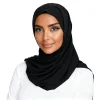 Écharpe hijab longue en mousseline de soie froissée de qualité supérieure pour femmes, foulards musulmans très doux