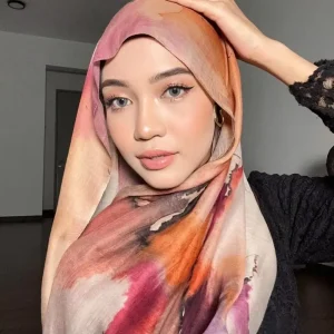 Écharpe élégante de Style ethnique Floral, longue foulard aquarelle, imprimé écossais fin, écharpe Hijab quotidienne