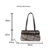 nouveau sac à main boho sac à bandoulière cloche pendentif sac fourre tout léger plaid sous les bras sac femmes doux pu vérifié fourre tout tissu sac à provisions