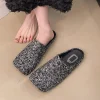 femmes appartements pantoufles concepteur bout carré mules chaussures mode été sandales 2025 marche confortable tongs nouveau sandalias de mujer