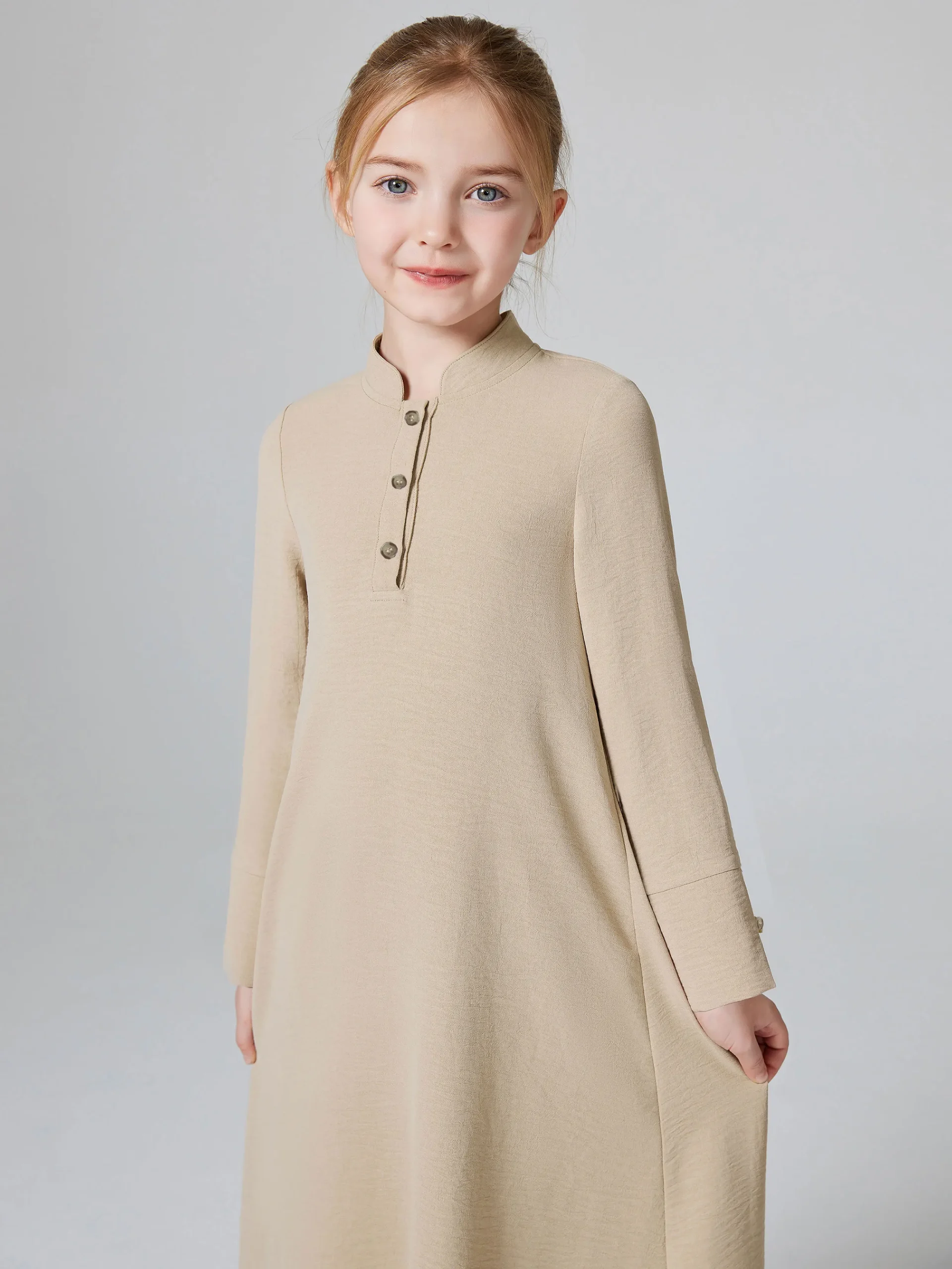 abaya ramadan kebaya filles 2 pièces tenues musulmanes, robe à manches longues + ensemble hijab, enfants abayas filles dubaï khimar