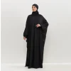 robe de prière une pièce à manches smocks pour femmes, abayas musulmanes, hijab, jilbabs, kaftans à capuche, robe islamique, dubaï, saoudien, modestie turque
