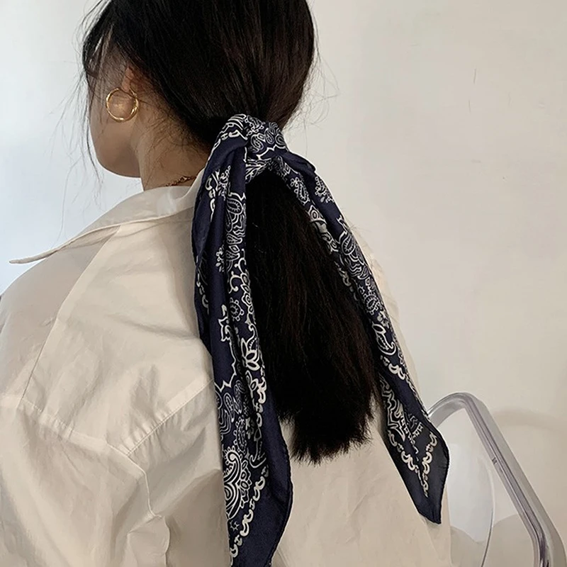 mode de luxe 70 cm satin carré foulard en soie pour les femmes cheveux main foulard poignet hijab enveloppes dame châle ruban bandana