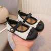 bébé filles ballerines 2025 nouveau automne enfant en bas âge chaussures décontractées avec nœud mignon semelle souple style coréen princesse filles fête appartements ins