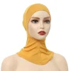 26 couleurs hijab intérieur casquettes extensible classique jersey coton tube casquette coton pratique sous écharpe foulards voyage