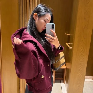 Femmes manteau à capuche Double face laine décontracté polyvalent cordon à capuche veste haut pour femme automne hiver