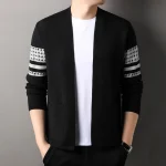 Cardigan tricoté pour hommes, ample, décontracté, polyvalent, mode papa d&rsquo;âge moyen, pull Simple, manteau, printemps automne