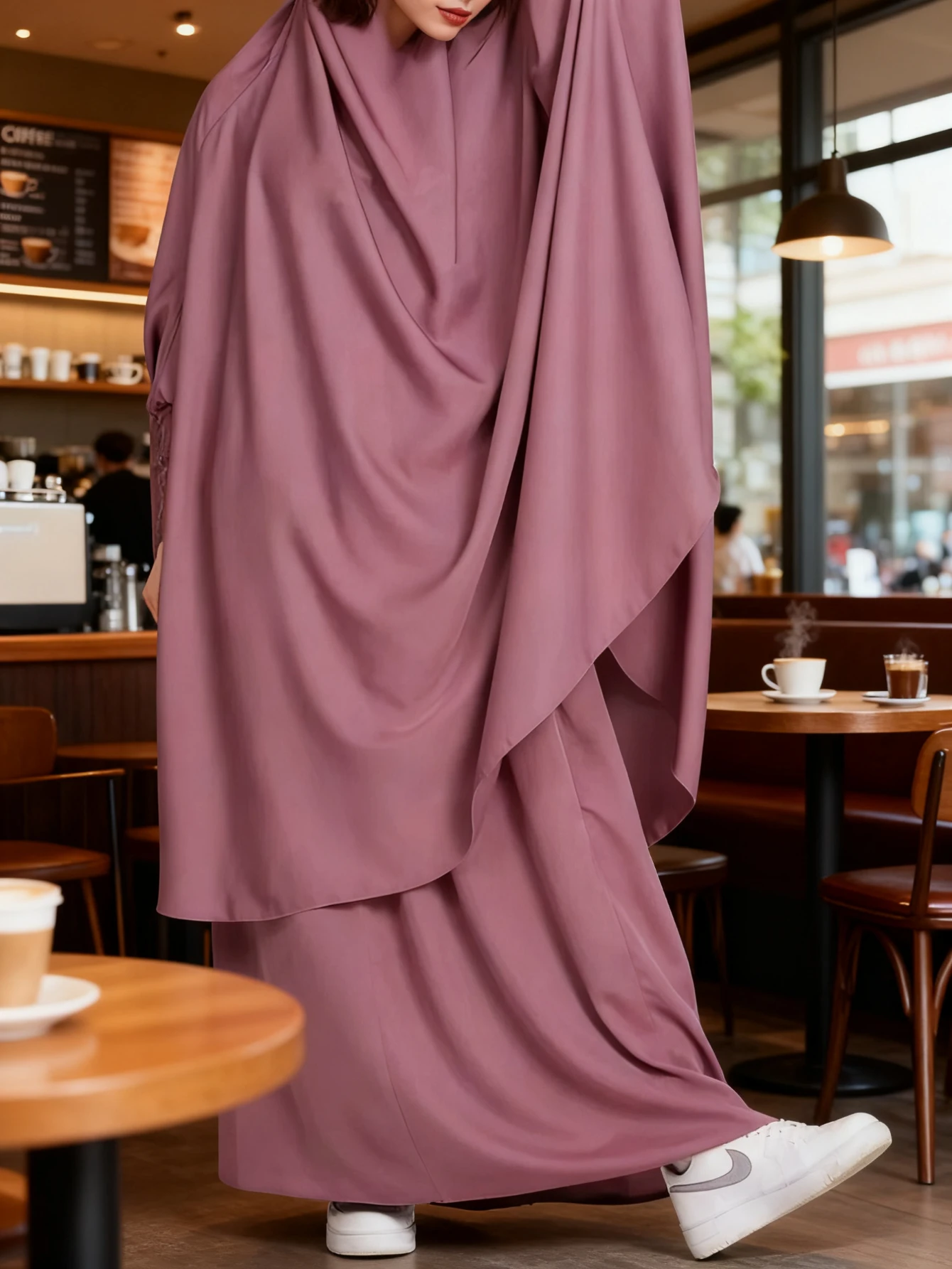 Femmes 2 pièces Jilbab ensembles longue Khimar + jupe ensembles robe Hijab Eid musulman prière vêtement Abaya à capuche Ramadan robe islamique Niqab Femmes 2 pièces Jilbab ensembles longue Khimar + jupe ensembles robe Hijab Eid musulman prière vêtement Abaya à capuche Ramadan robe islamique Niqab