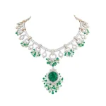 BELLUX – bijoux fins en argent plaqué or 925, émeraudes en diamant à haute teneur en carbone, collier vert pomme pour Banquet Tsavorite
