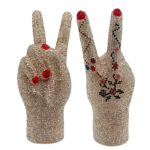 Victory main luxe femmes gemmes soirée pochette de mariage concepteur cristal embrayages strass mariée pochette sac à main