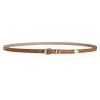 ceinture en cuir pu pour femme, broche argentée, ceinture strucmince, tendance de la mode, ceinture rétro gothique simple, accessoires polyvalents pour jeans