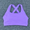 soutien gorge de sport respirant pour femmes, haut de fitness, soutien gorge de sport push up, coussinet fixe, sous vêtements de yoga, hauts de sport, gilet de course, vêtements de sport