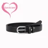 Ceinture en cuir de vachette véritable pour femme, ceinture habillée pour femme, ceinture fine, argent, haute qualité, nouvelle mode, 2023