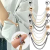 Épingles à vêtements magnétiques, clips à vêtements magnétiques en métal avec chaîne, broche magnétique forte multi usage, clips à boutons magnétiques pour la fixation