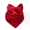 rouge 100% foulard en soie naturelle petites femmes foulard de cou de luxe vraie soie 50*50 carré hijab foulards dames printemps automne