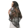 voile mantille en dentelle, floral exquis, pour couvrir tête, voile d'église 634d